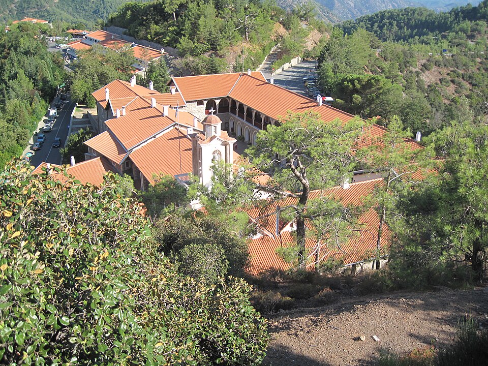Kykkos monastery from the air